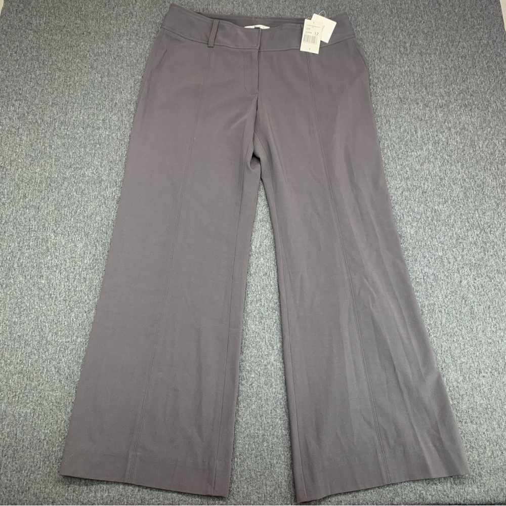 NEW Cabi Women's Lauren Trouser Gray Wide Leg Pants Office Slacks - Size 12